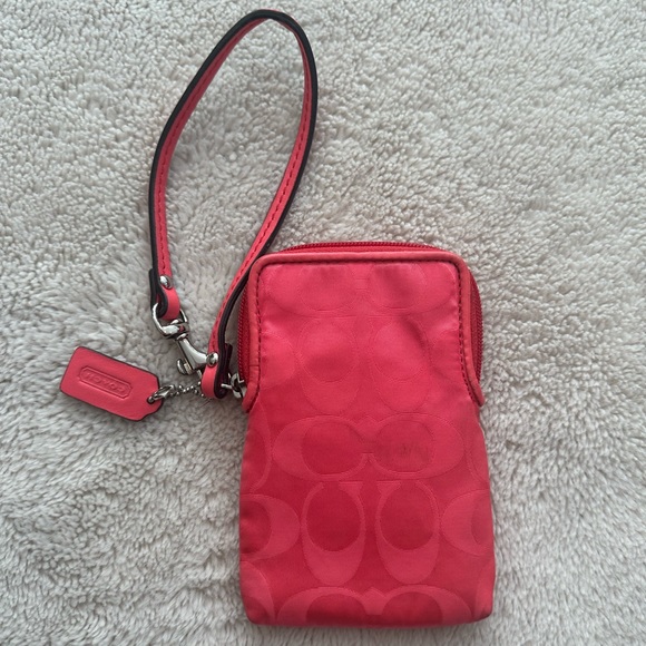 Coach Monogram Mini Wristlet Card Holder - Picture 3 of 8